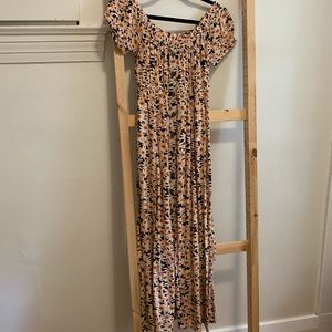 Off the shoulder summer floral dress